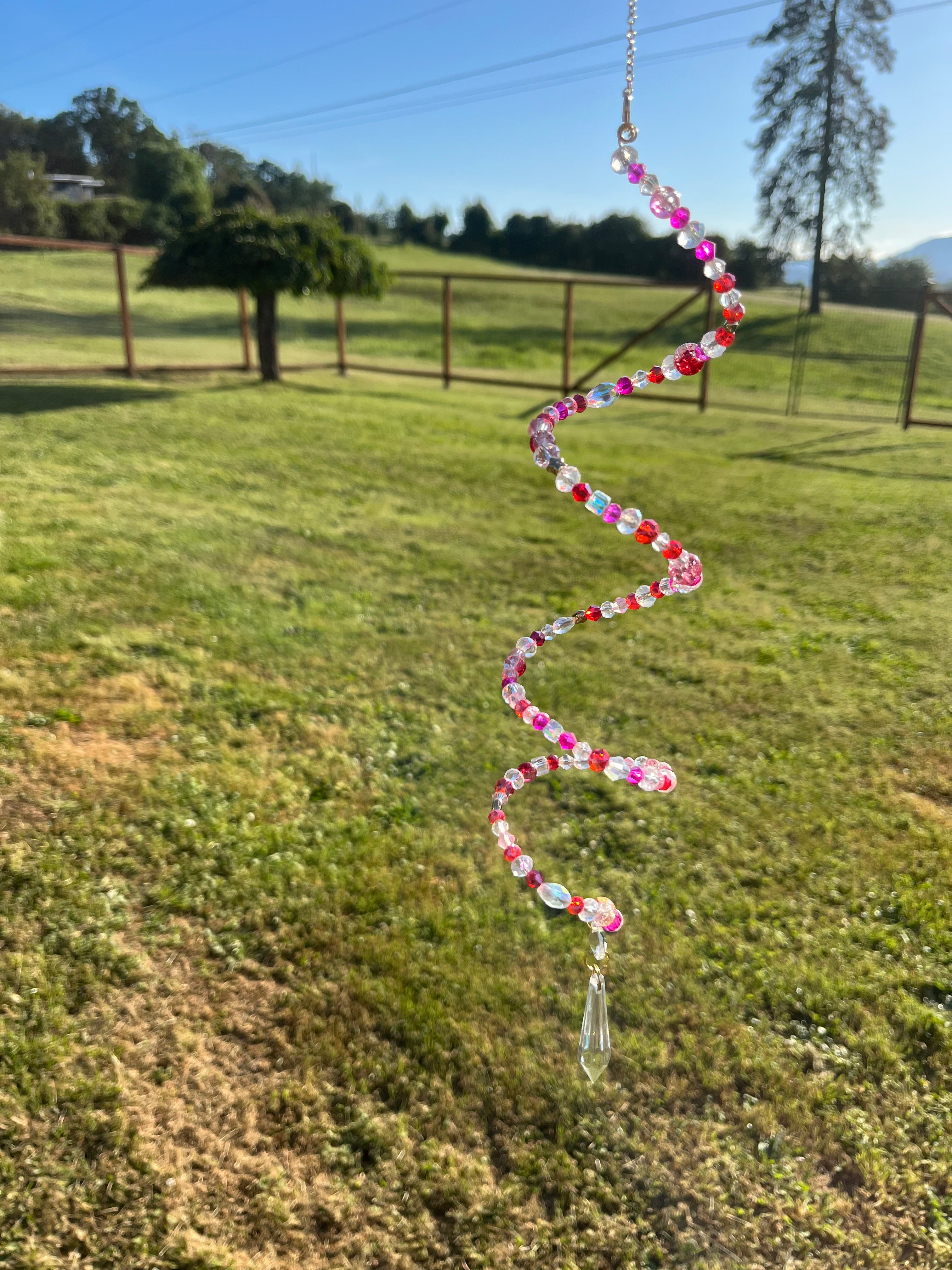 Pink Twirly Suncatcher