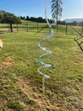 Twirly Suncatcher in blues & clear glass crystals